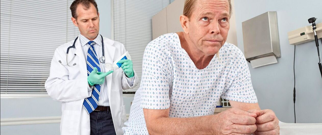 Terapacy of the Prostatis at the doctor's reception