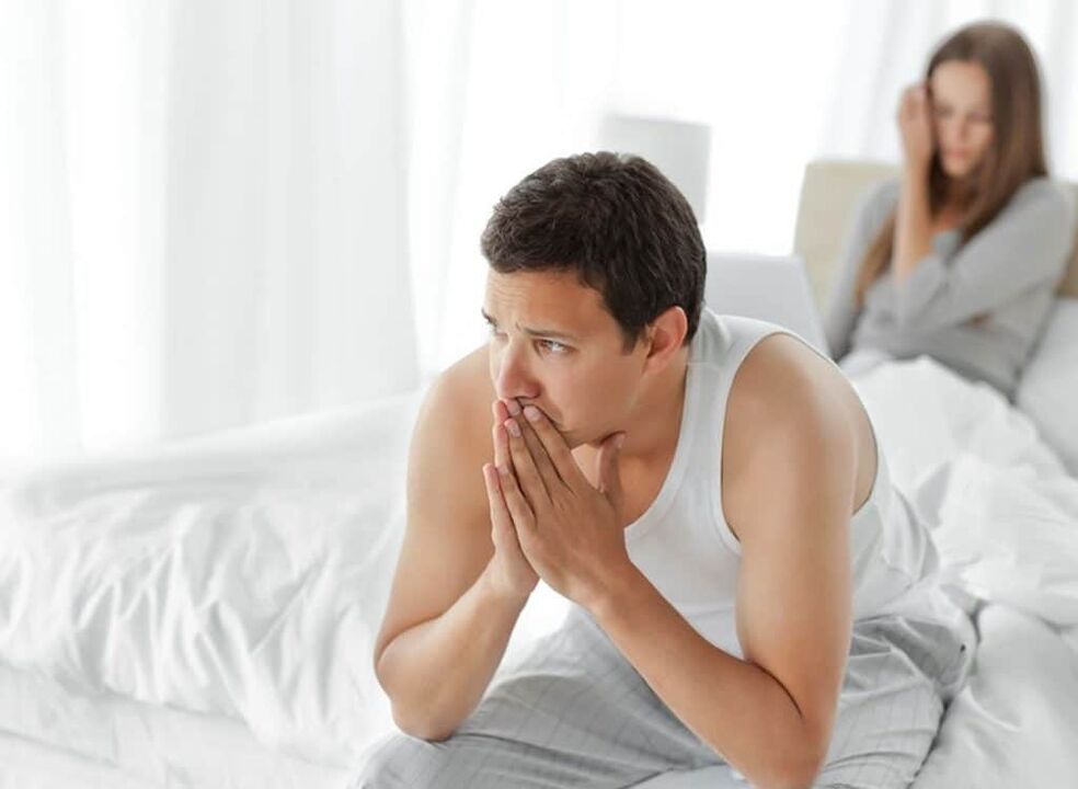 a man with low potency due to prostatitis